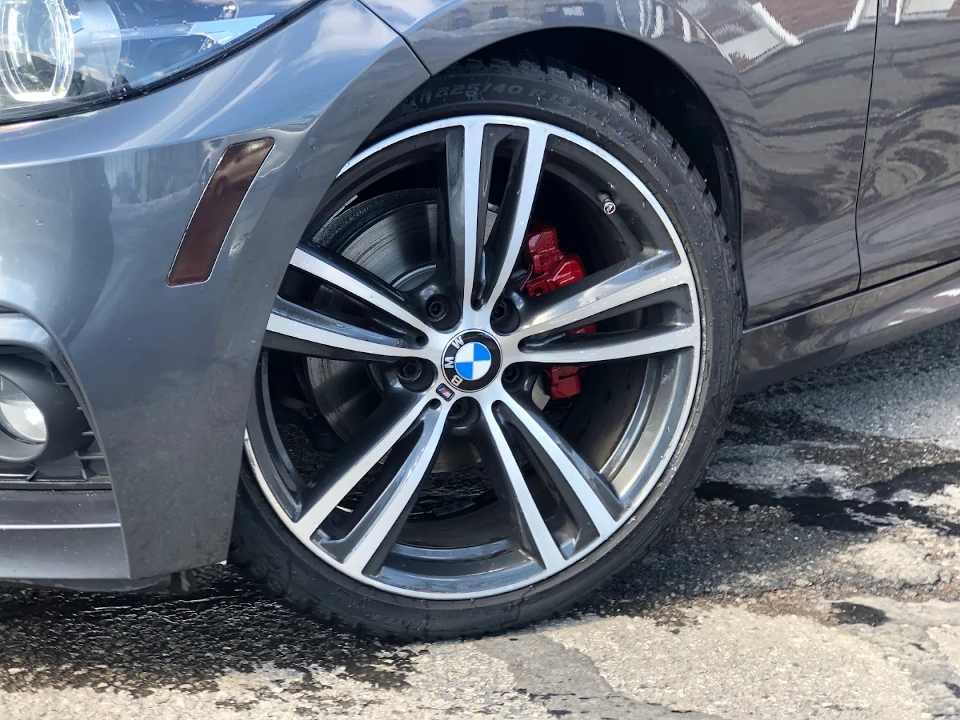 Wheel and brake caliper ceramic coating detail